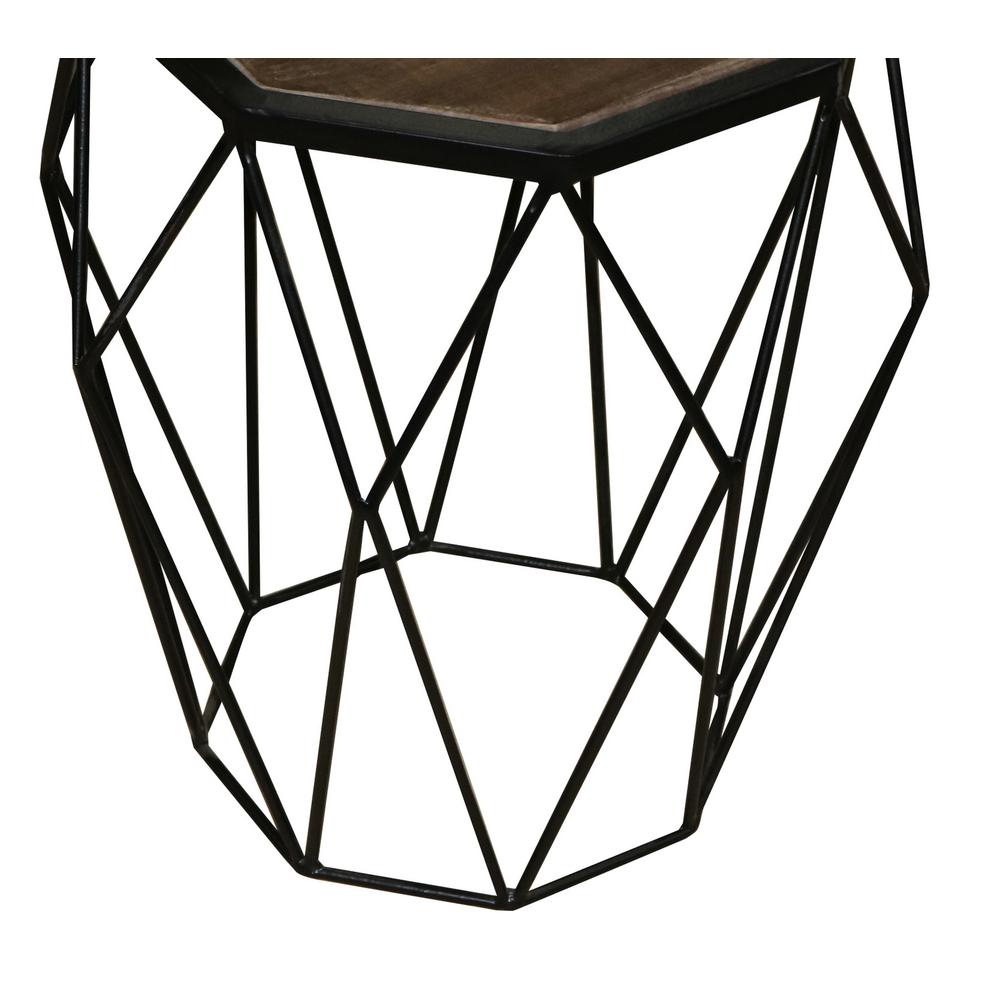 Chairside Table Natural/Iron. Picture 2