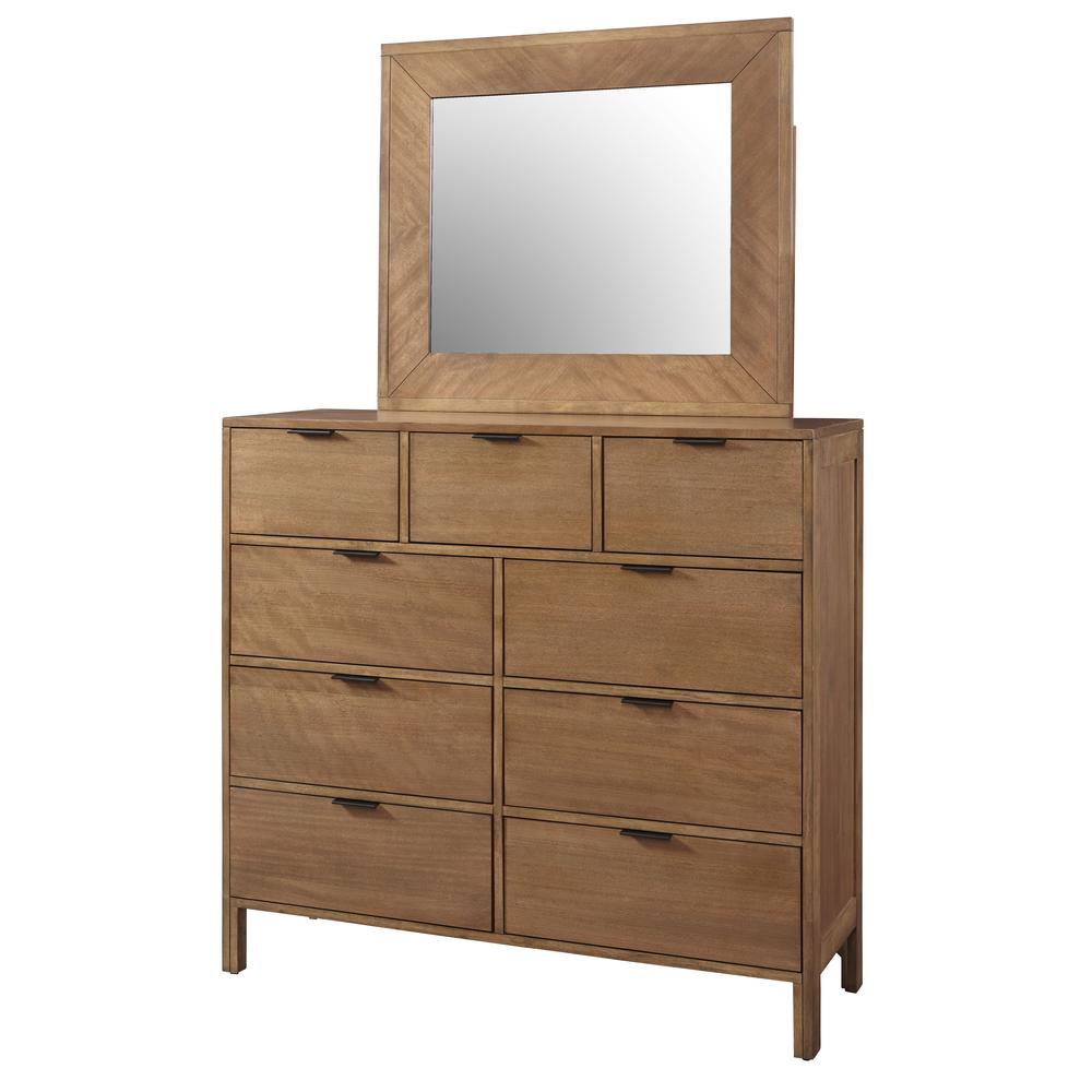 Drawer Dresser & Mirror. Picture 1