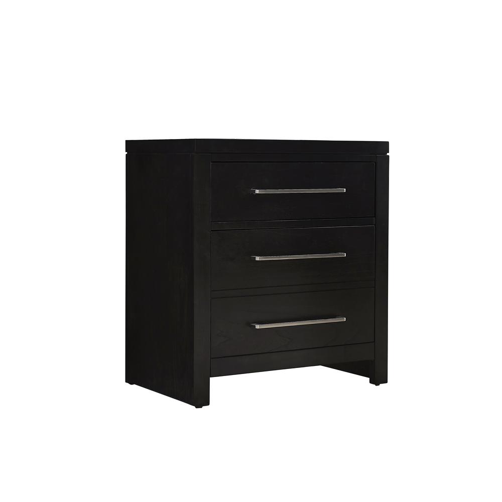 Nightstand, Black. Picture 3