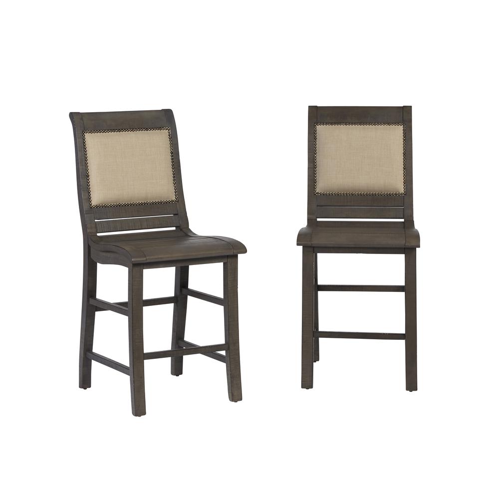 Upholstered Counter Chair, Set of 2. The main picture.