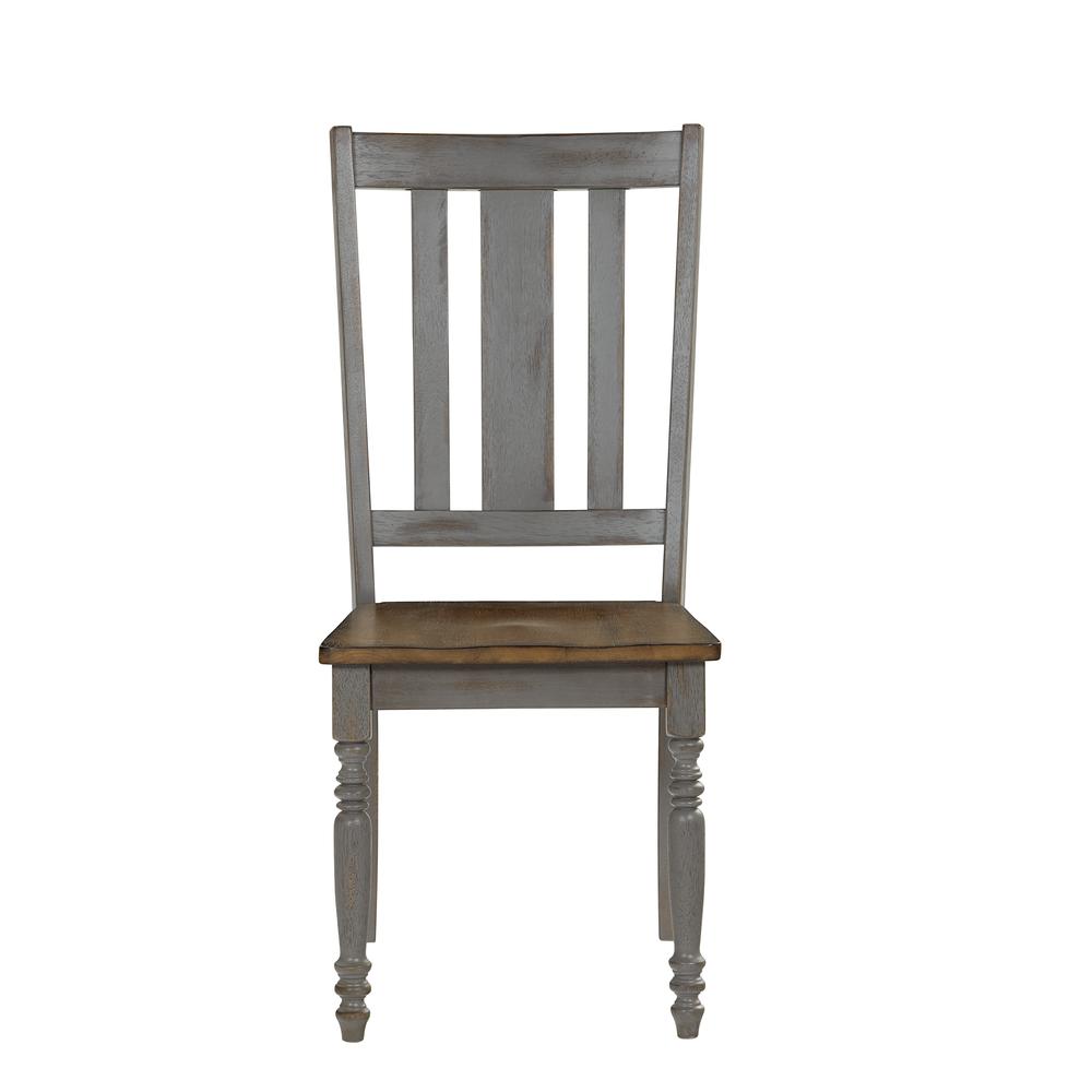 Dining Chairs, Set of 2 - Gray. Picture 2