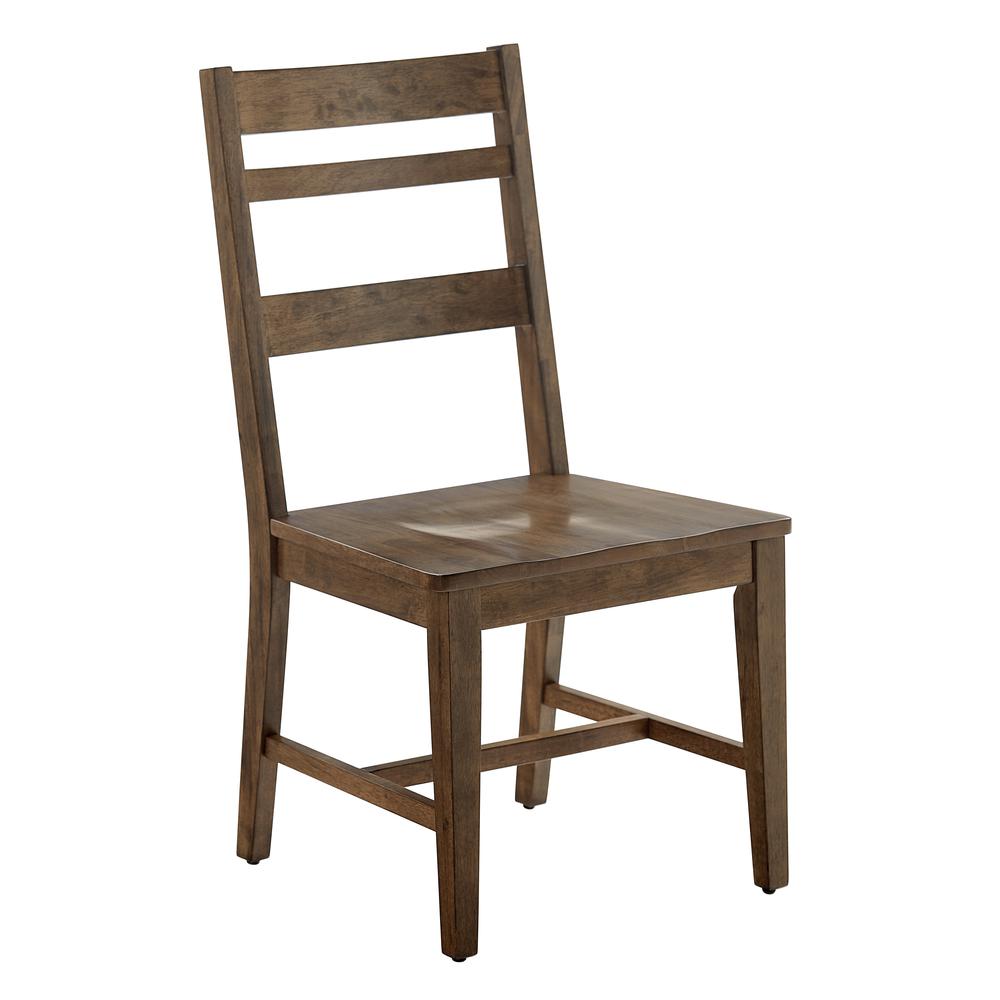 Dining Chairs, Set of 2 - Brown. Picture 1
