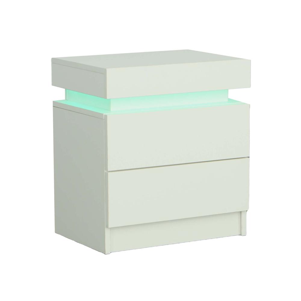 Nightstand W/Led Light. Picture 2