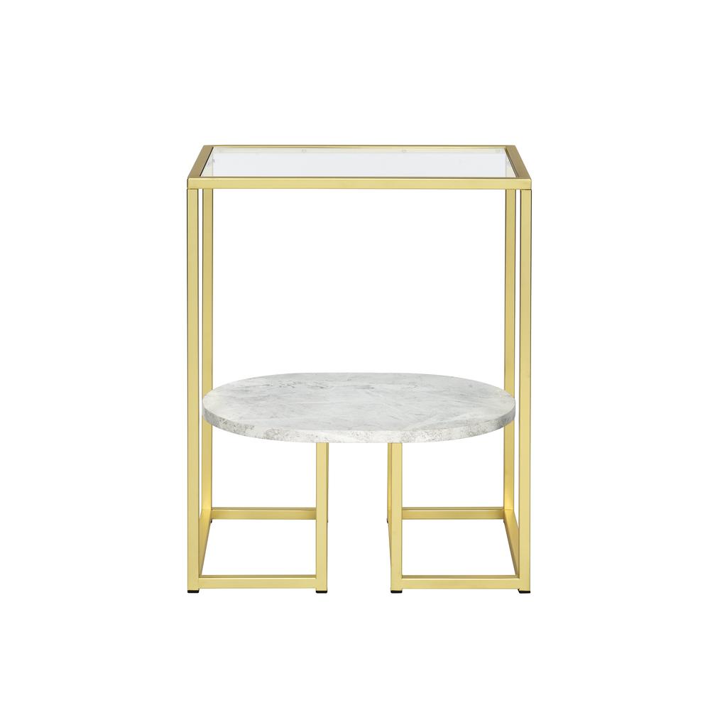 End Table, Gold. Picture 1