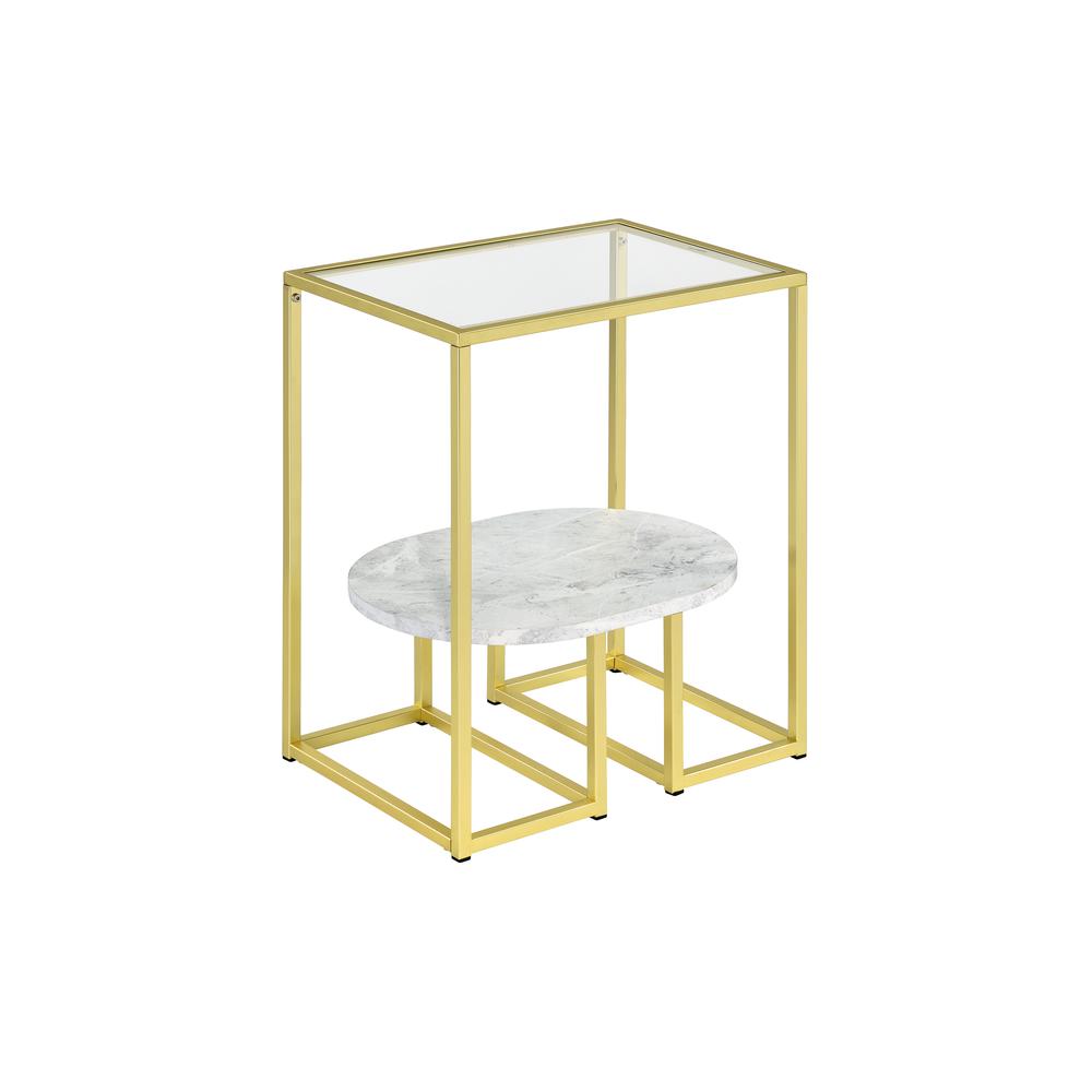 End Table, Gold. Picture 2