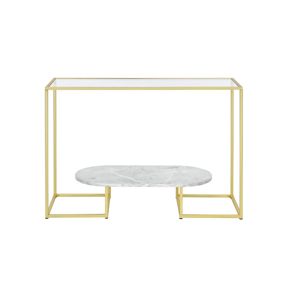Sofa/Console Table, Gold. Picture 1