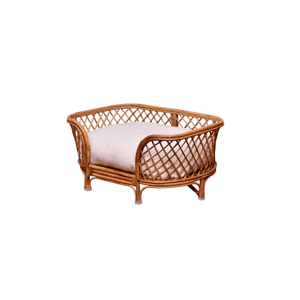 Rattan Pet Bed W/Cushion. Picture 7