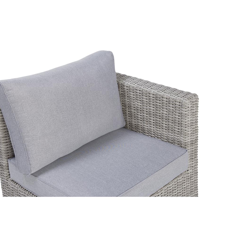 Malibu 5 Piece Outdoor Seating Set, Gray. Picture 7