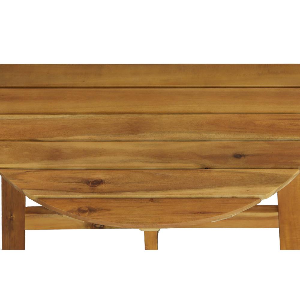 Halfmoon Table, Natural. Picture 4