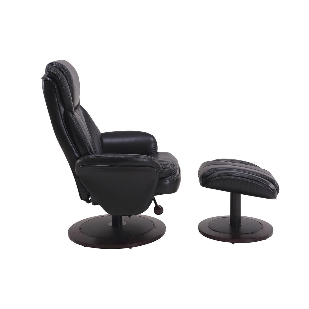 Relax-R™ Nova Recliner Black Air Leather. Picture 2