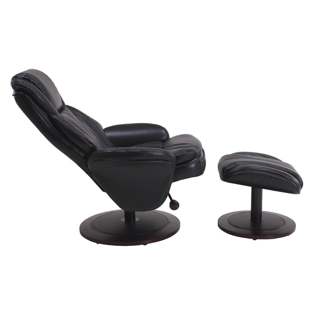 Relax-R™ Nova Recliner Black Air Leather. Picture 3