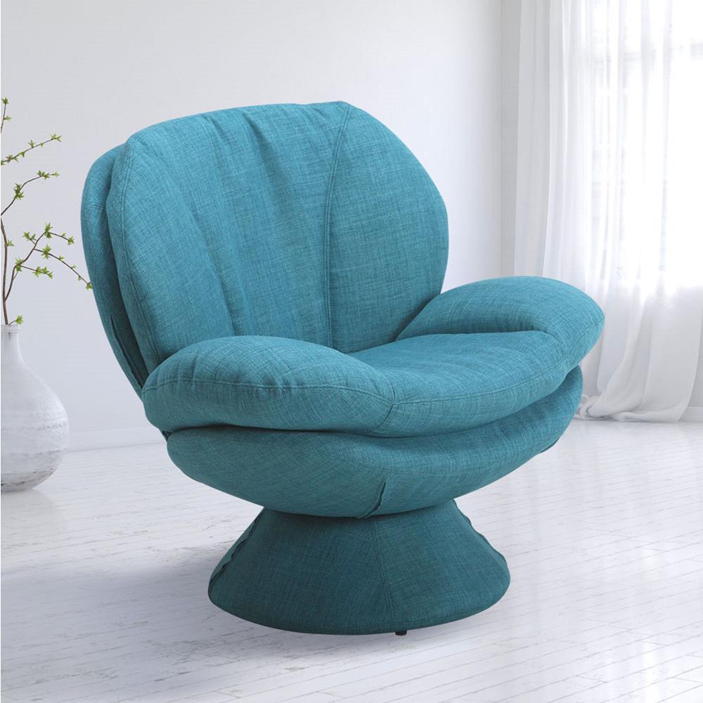 Relax-R™ Port Leisure Accent Chair in Turquoise Fabric. Picture 2