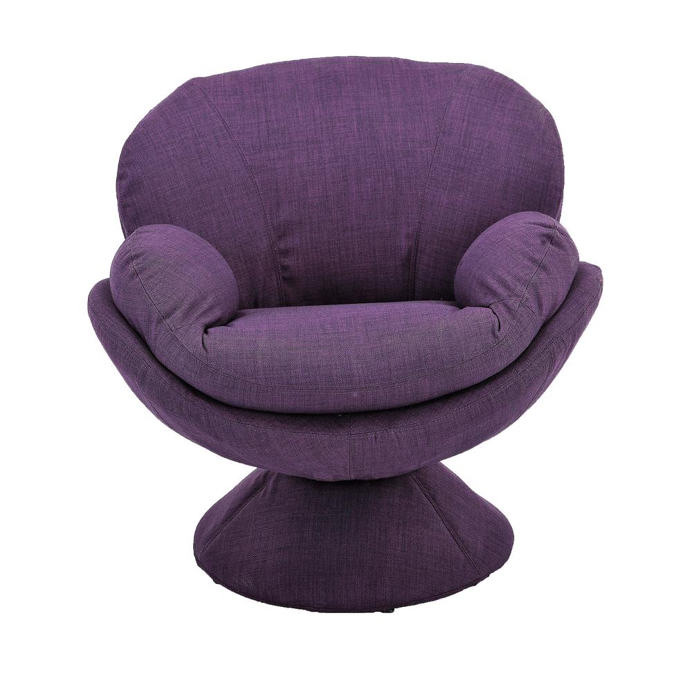 Relax-R™ Port Leisure Accent Chair in Purple Fabric. Picture 3