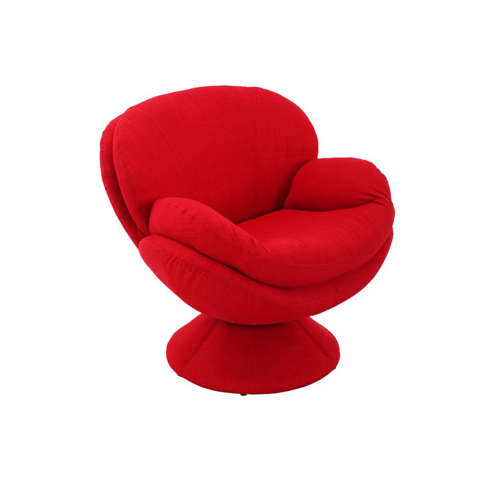 Relax-R™ Port Leisure Accent Chair in Red Fabric. Picture 1