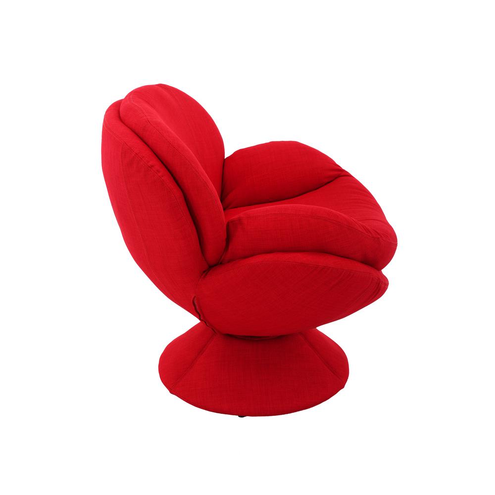 Relax-R™ Port Leisure Accent Chair in Red Fabric. Picture 2
