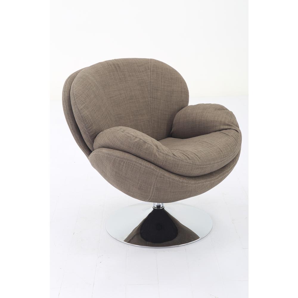 Relax-R™ Strand Leisure Accent Chair in Khaki Fabric. Picture 1