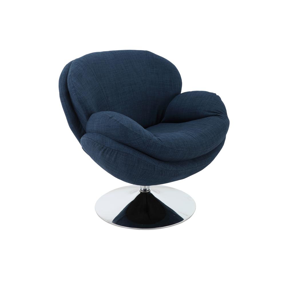 Relax-R™ Strand Leisure Accent Chair in Denim Fabric. Picture 1