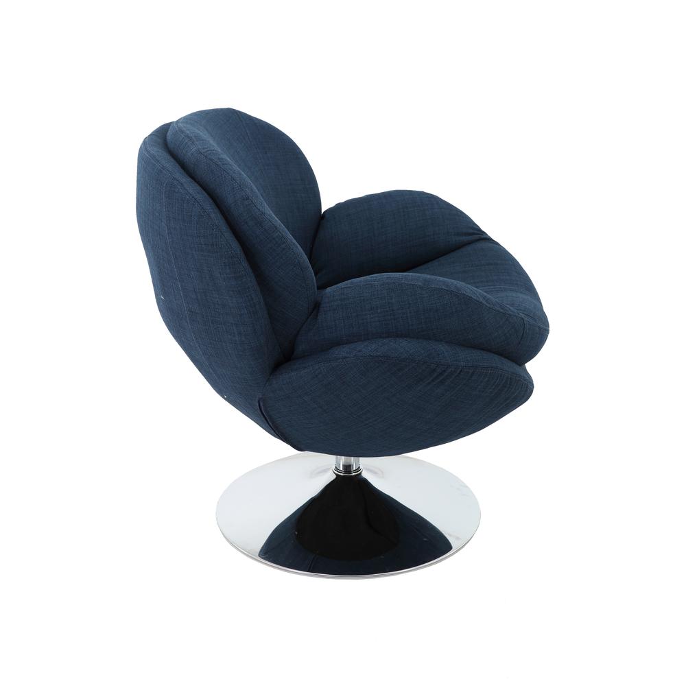 Relax-R™ Strand Leisure Accent Chair in Denim Fabric. Picture 2