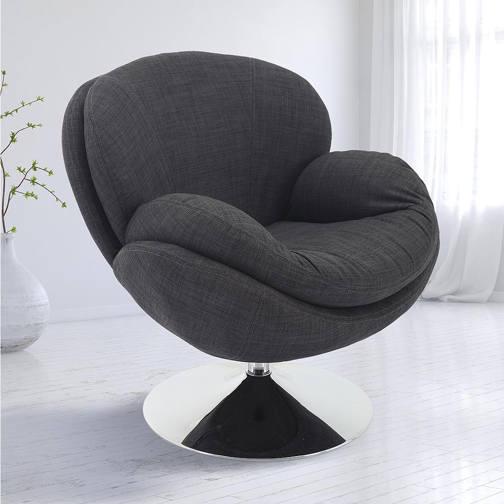 Relax-R™ Strand Leisure Accent Chair in Anthracite Fabric. Picture 1