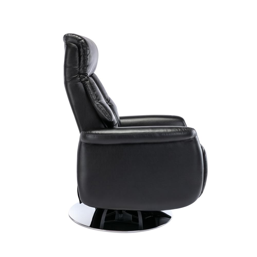 Relax-R™ Orleans Recliner in Black Air Leather. Picture 1