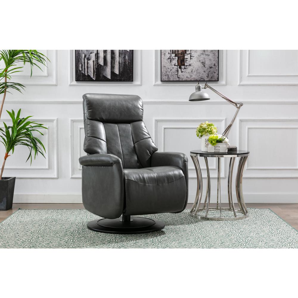 Relax-R™ Orleans Recliner in Charcoal Air Leather. Picture 5