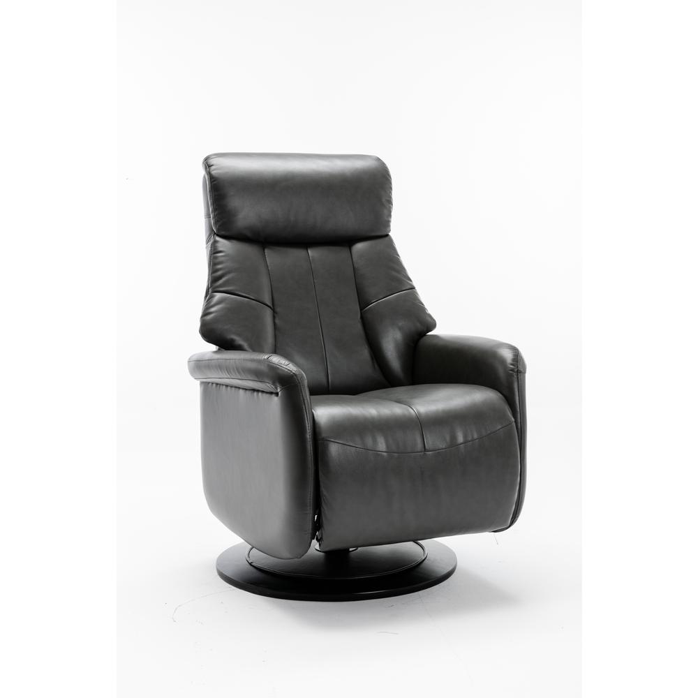 Relax-R™ Orleans Recliner in Charcoal Air Leather. Picture 2