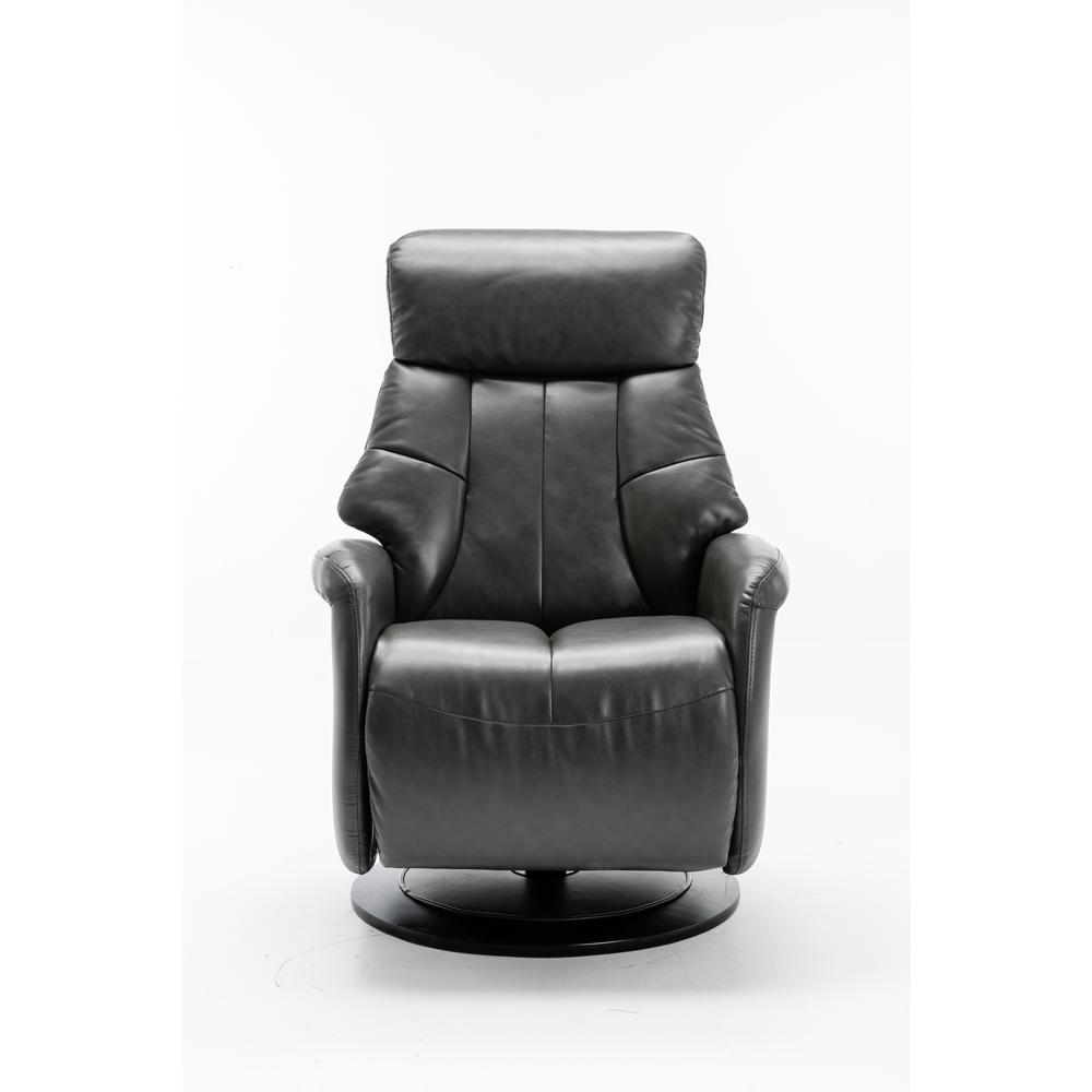 Relax-R™ Orleans Recliner in Charcoal Air Leather. Picture 1