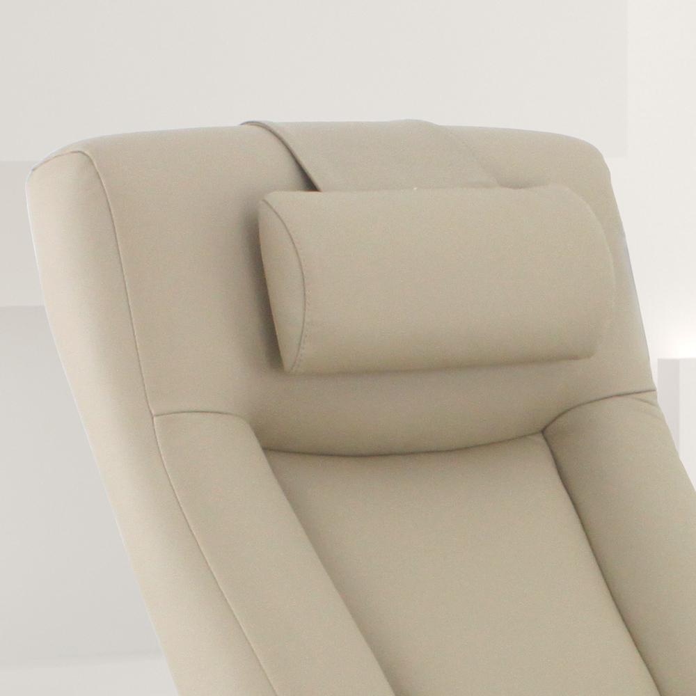 Relax-R™ Cervical Pillow in Cobblestone Top Grain Leather. Picture 2