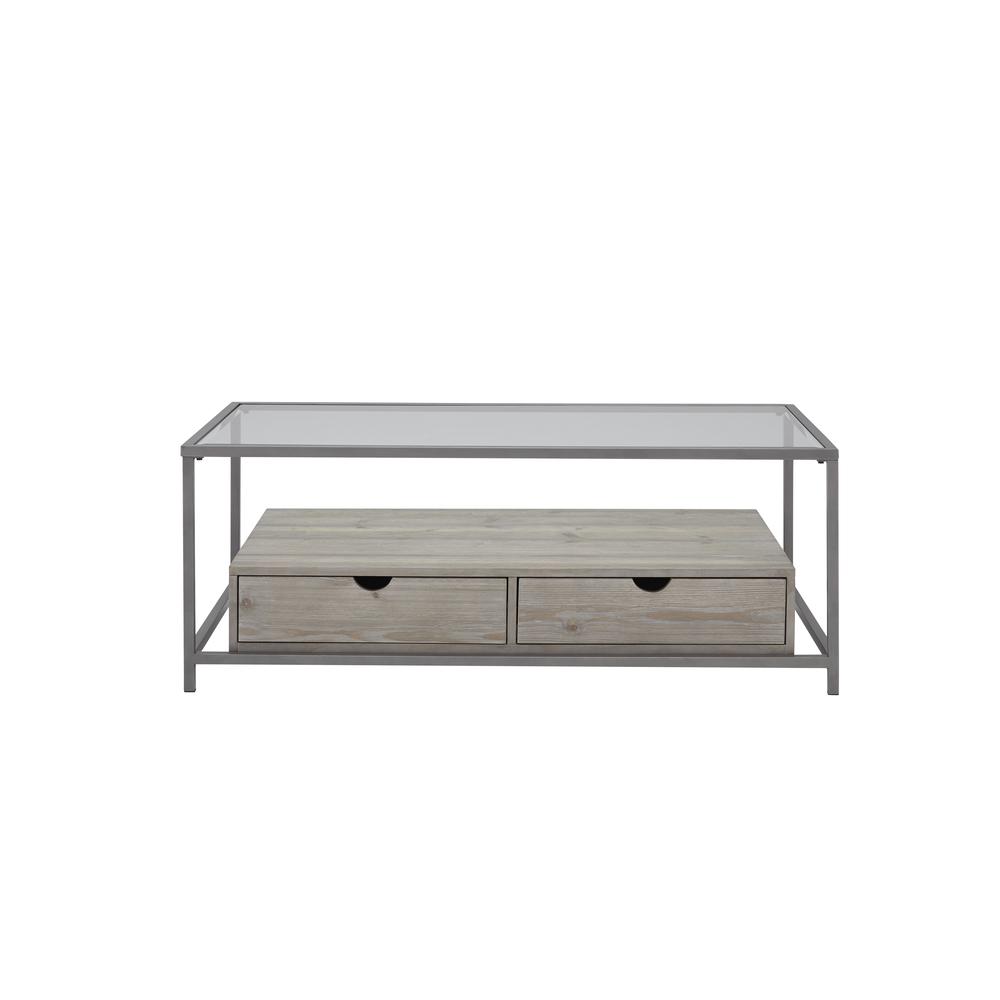 Cocktail Table, Sand Drift/Nickel. Picture 1