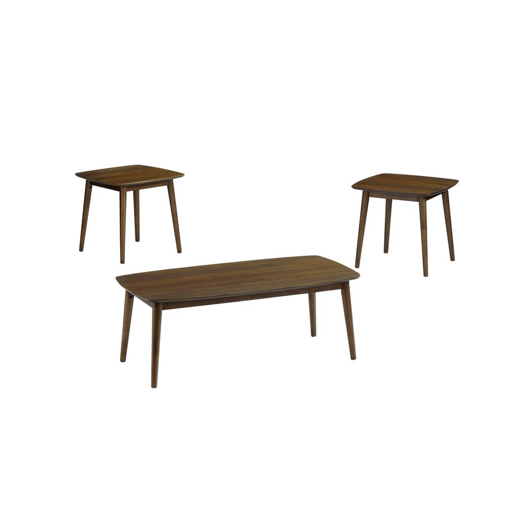 3 Pack (Cocktail & 2 End Tables), Walnut. Picture 2