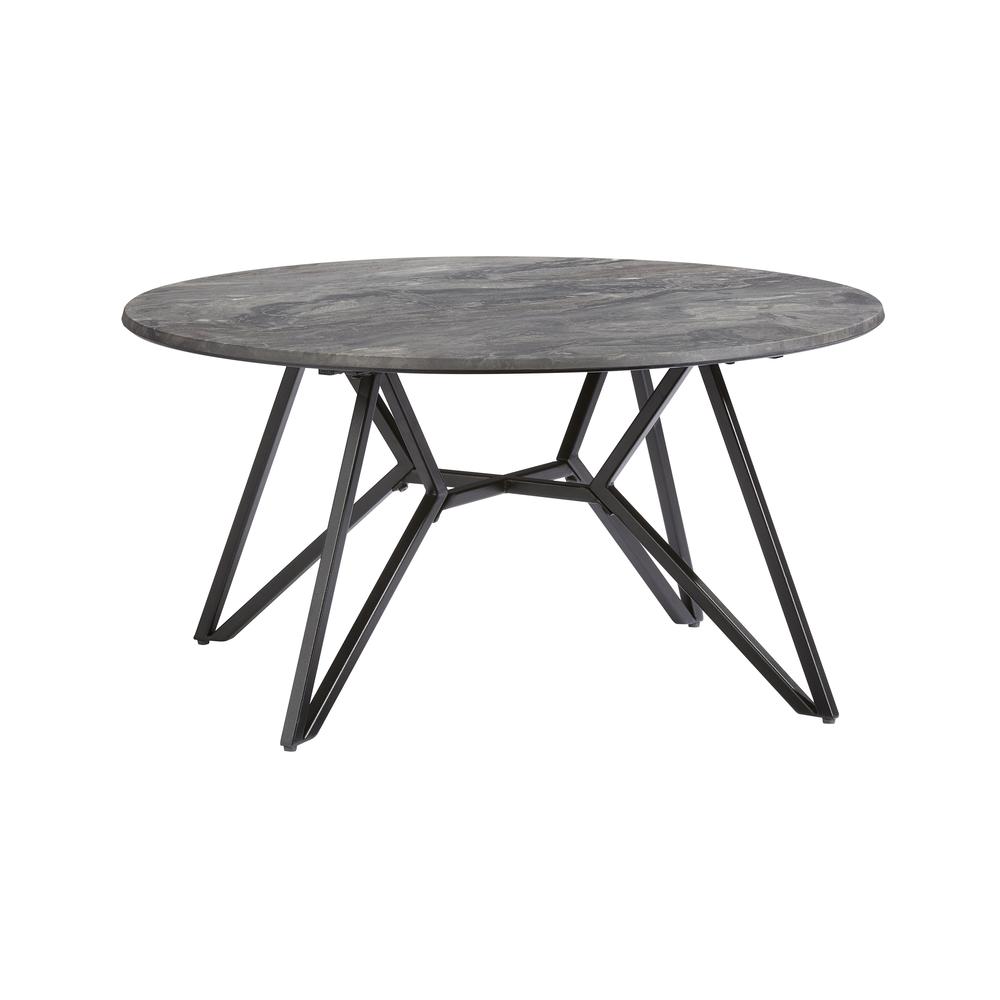 Cocktail Table, Gray Paladina/Black Metal. Picture 2