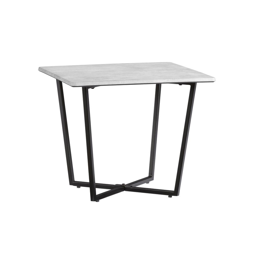 End Table, Industrial Gray/Black Metal. Picture 3
