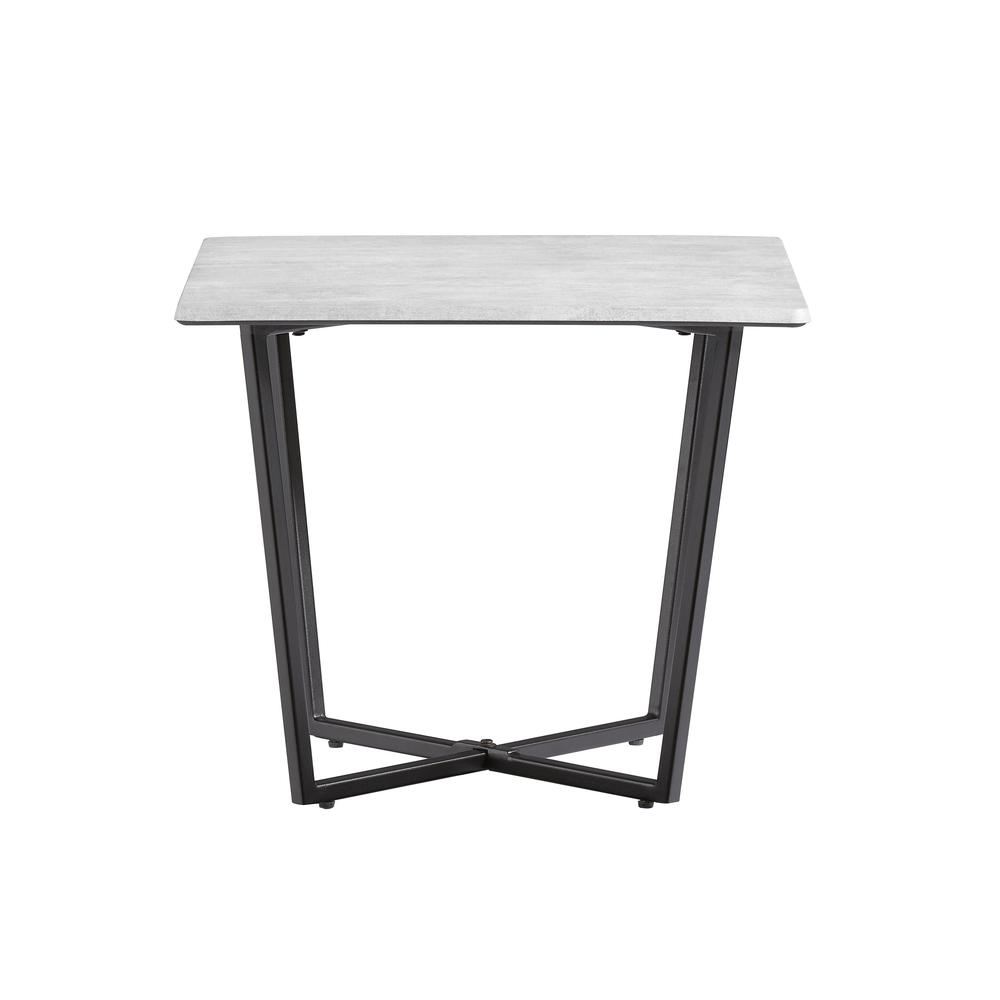 End Table, Industrial Gray/Black Metal. Picture 2