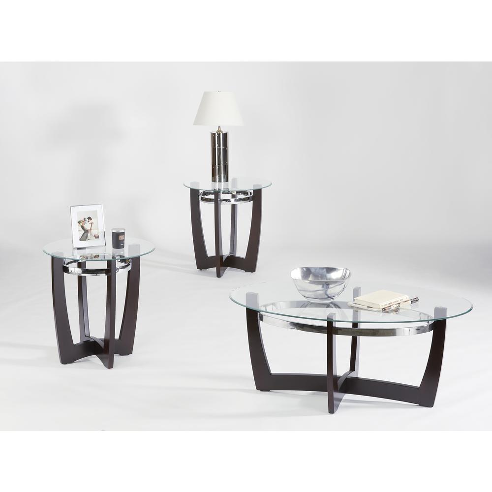 Glass Top 3 Pack (Cocktail & 2 End Tables). Picture 1