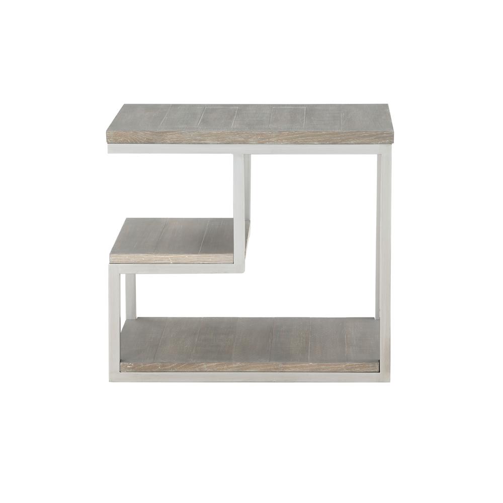 Chairside Table, Gray/Natural. Picture 2