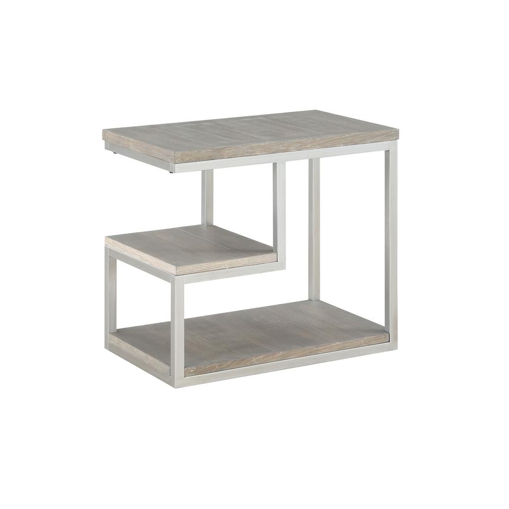 Chairside Table, Gray/Natural. Picture 1
