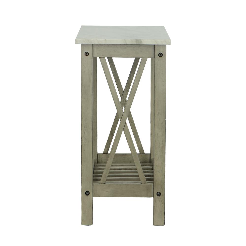 Chairside Table - Gray. Picture 1