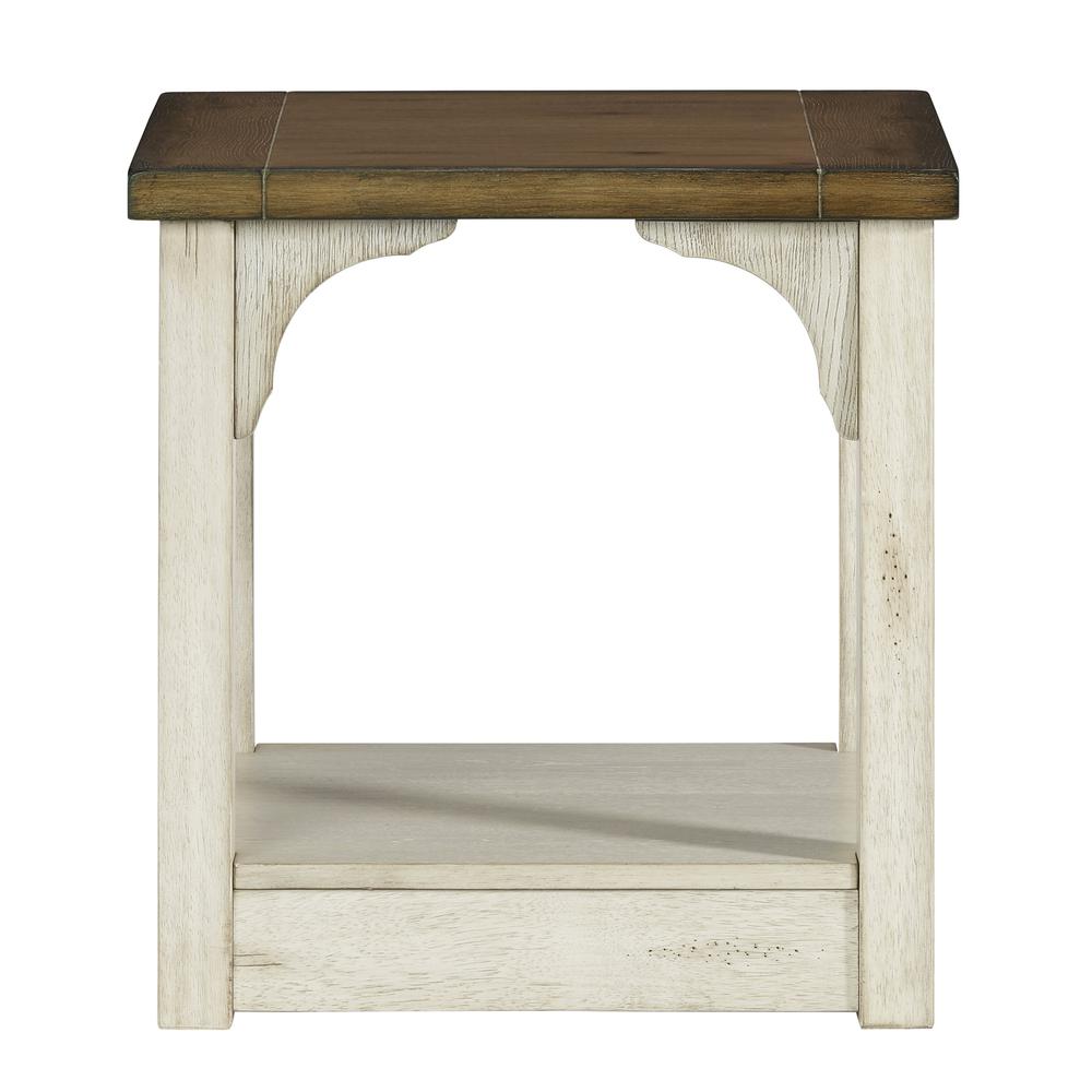 End Table, Oak/Antique White. Picture 2