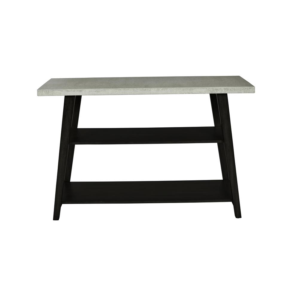 Sofa/Console Table, Concrete Gray/Black. Picture 2