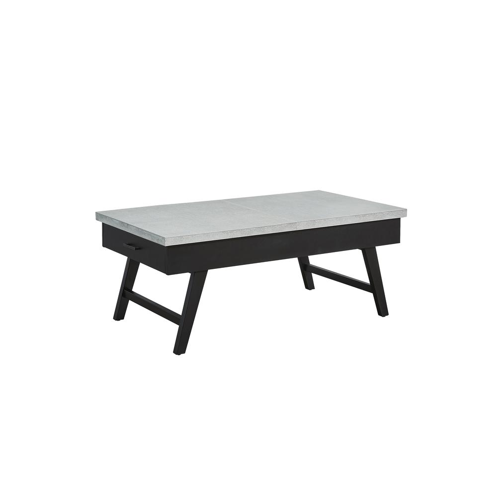 Lift-Top Cocktail Table, Concrete Gray/Black. Picture 2