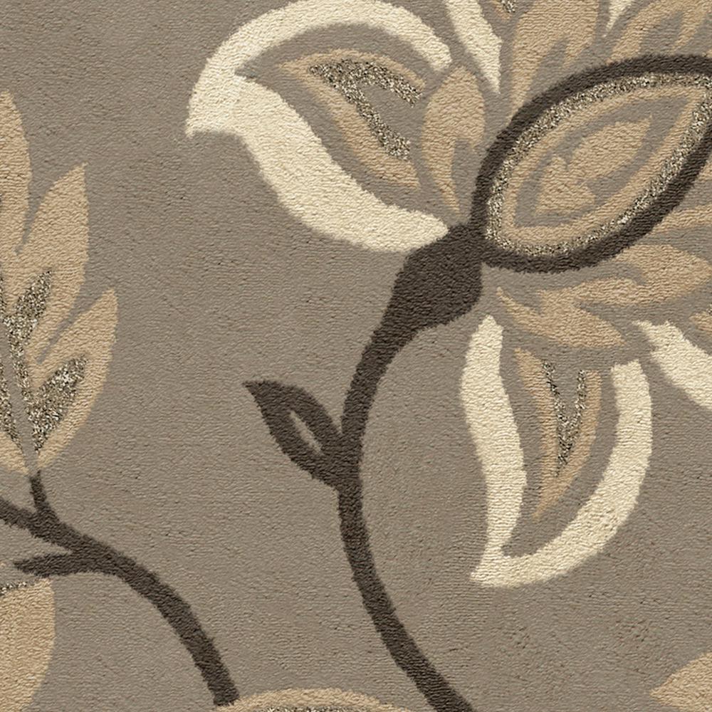 Orian Nuance Lily Taupe Area Rug (5'3" x 7'6"). Picture 3