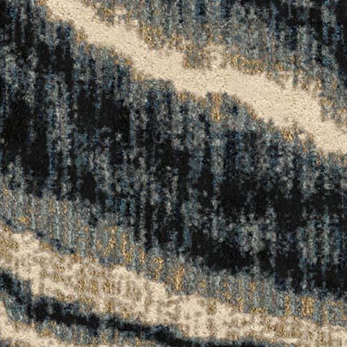 Orian American Heritage Abstract Stone Indigo Area Rug (7'6" x 9'6"). Picture 5