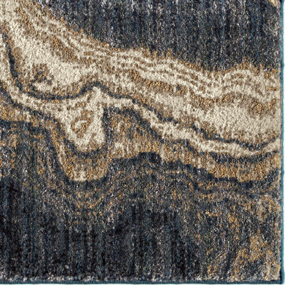 Orian American Heritage Abstract Stone Indigo Area Rug (7'6" x 9'6"). Picture 2