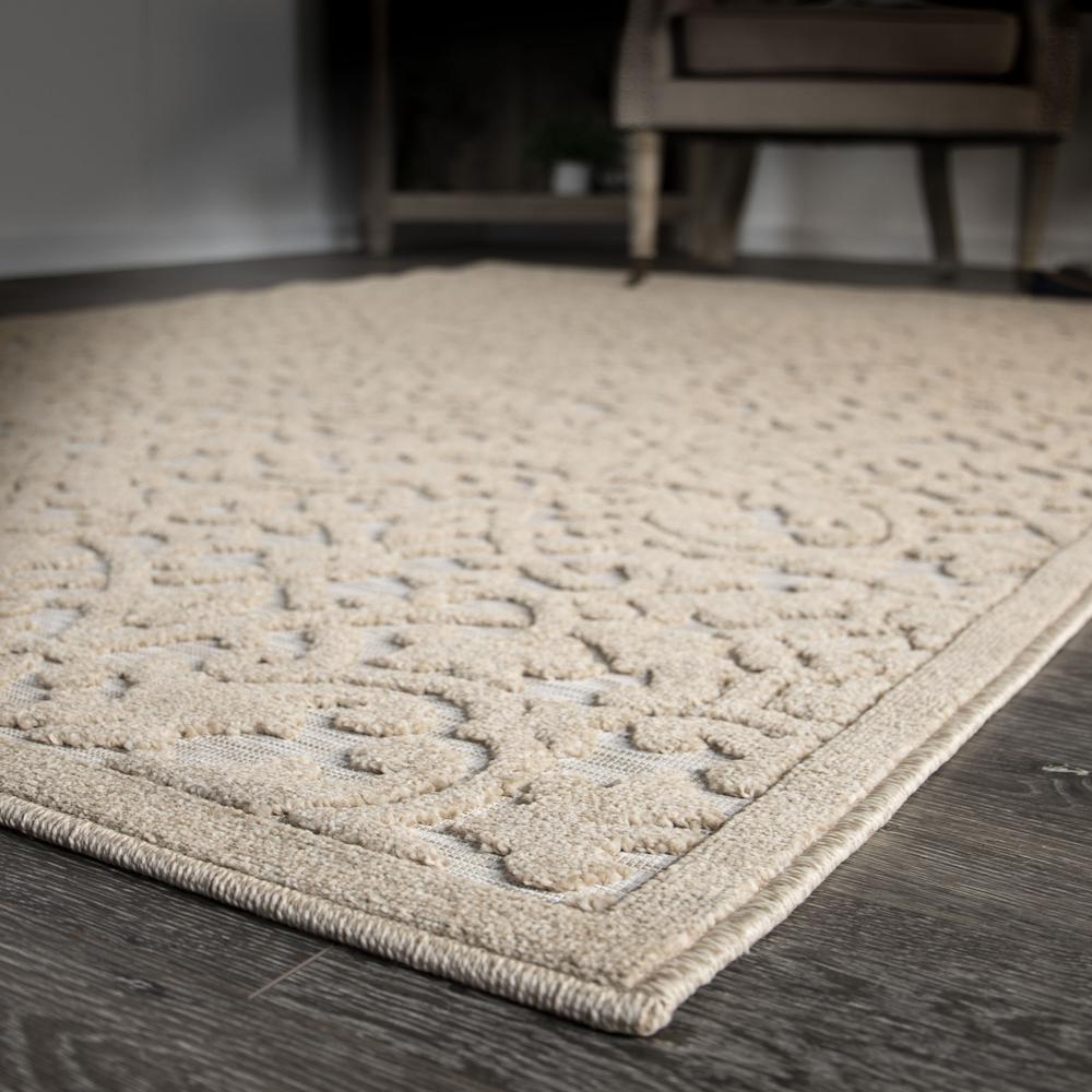 Orian Nuance Lily Taupe Area Rug (5'3" x 7'6"). Picture 2