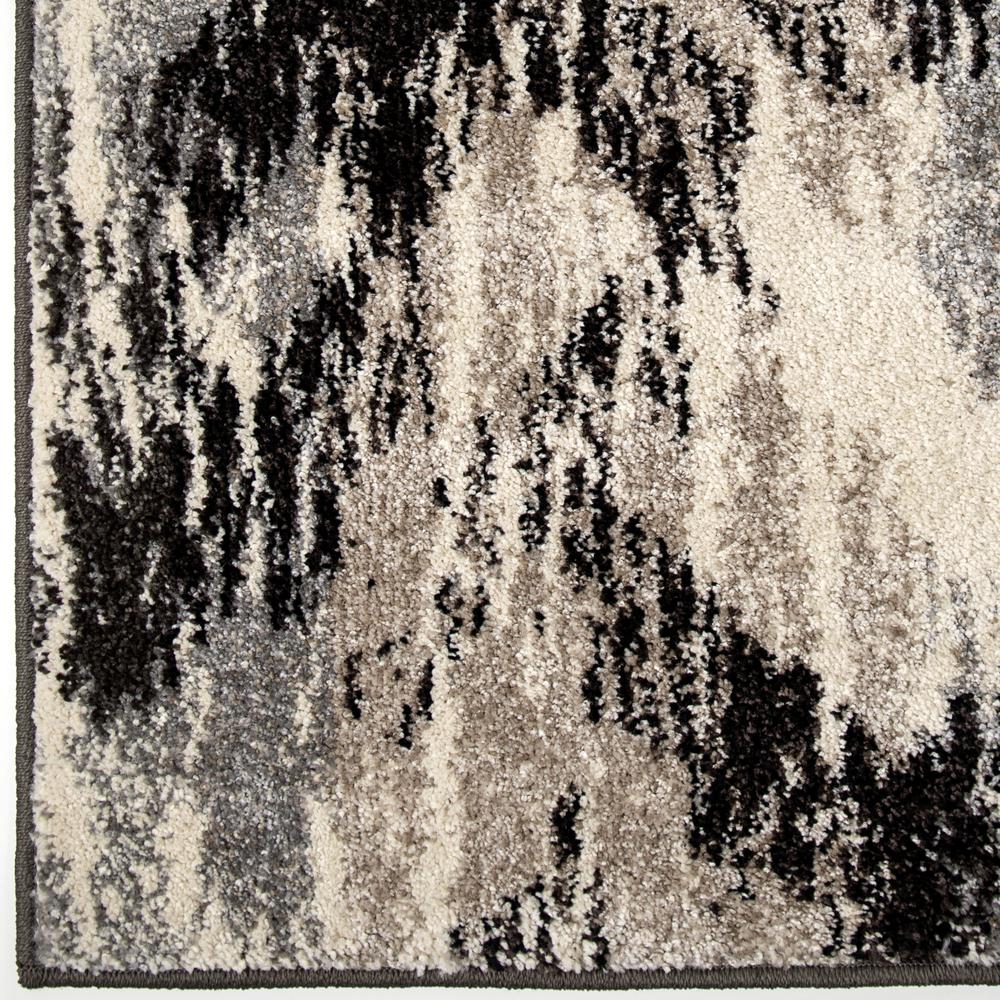 Orian American Heritage Distressed Chevron Gray Area Rug (7'10" x 10'10"). Picture 7