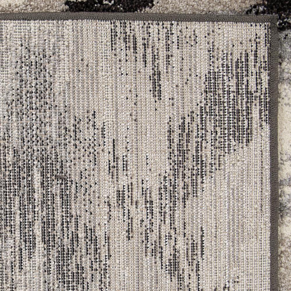 Orian American Heritage Distressed Chevron Gray Area Rug (7'10" x 10'10"). Picture 8