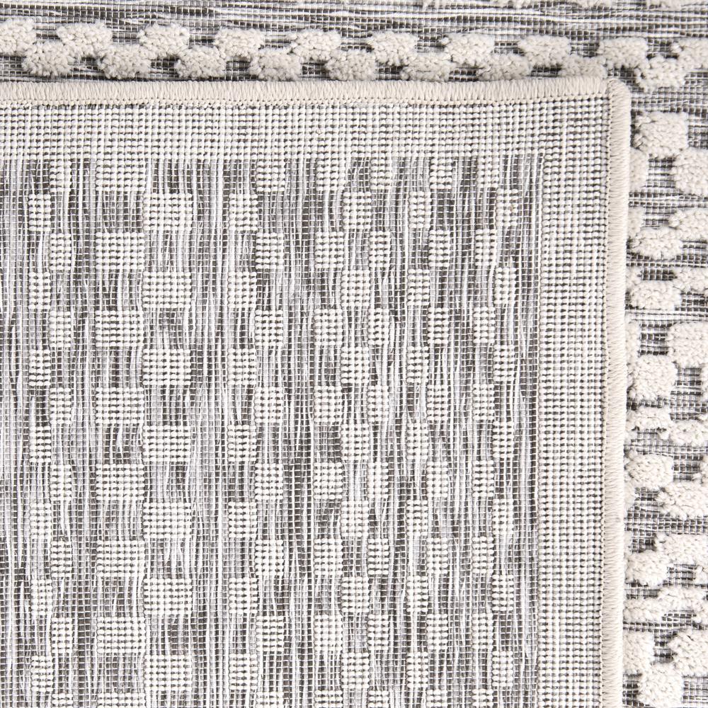 Boucle' Aegean Natural Grey Area Rug (6'5" x 9'5"). Picture 7