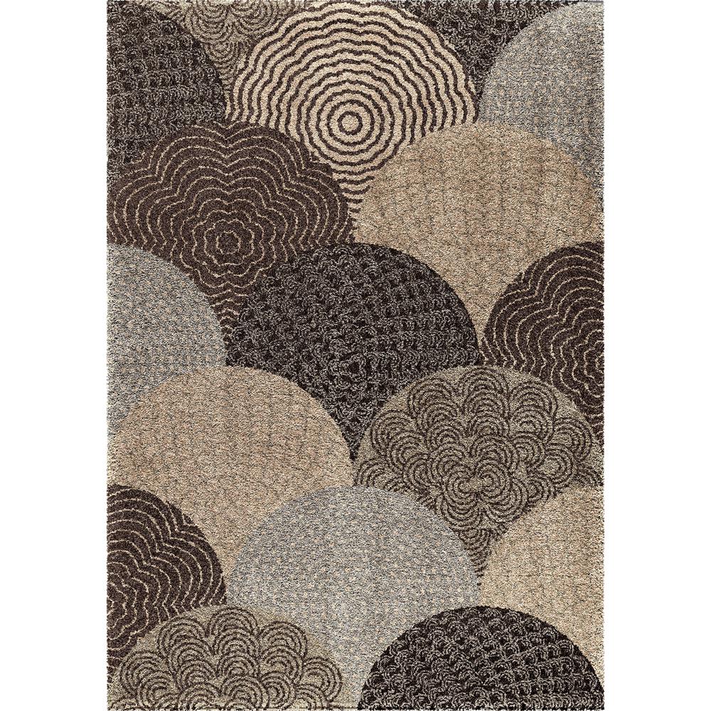 Wild Weave Oystershell Seal Black Area Rug (5'3" x 7'6"). Picture 1