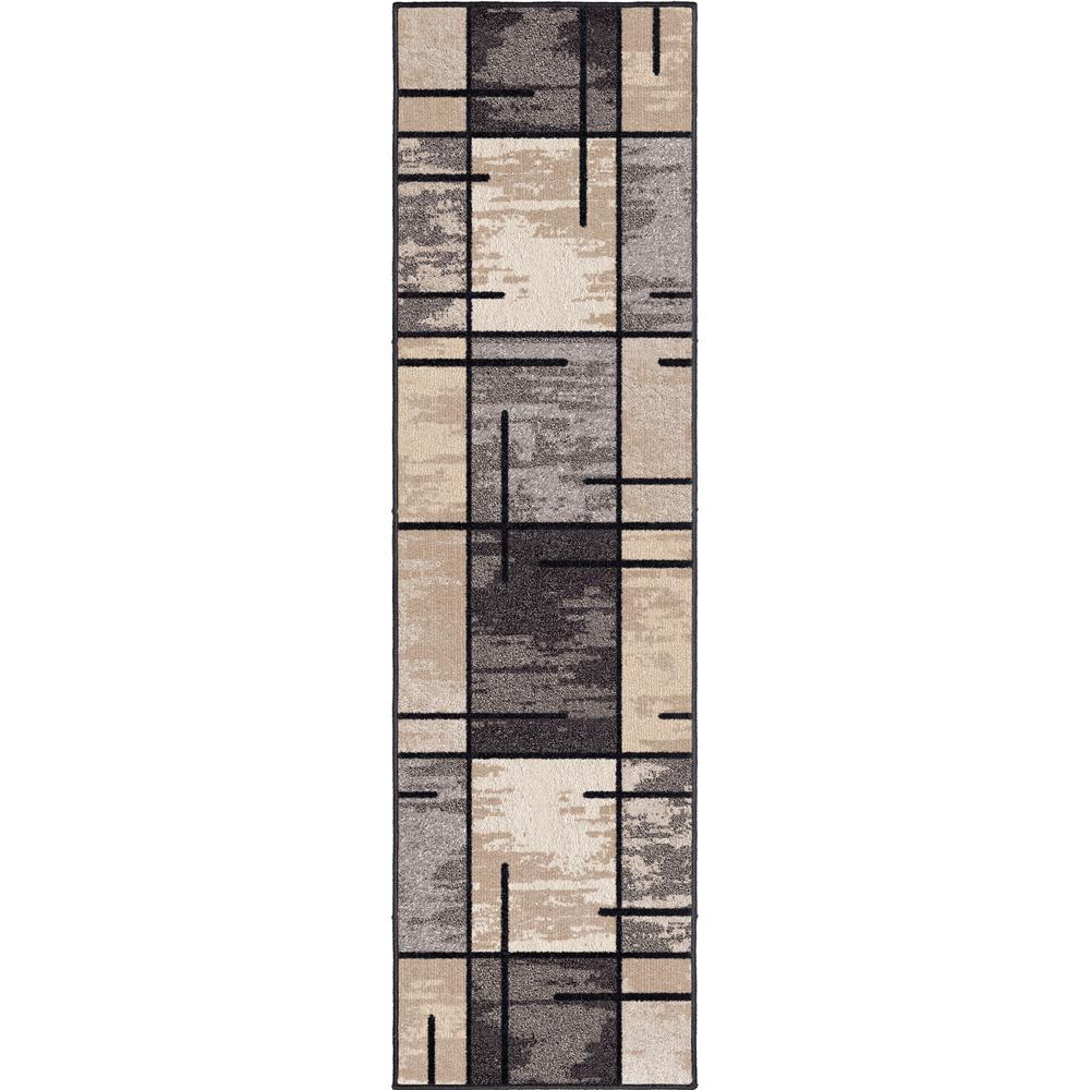 Orian American Heritage Armada Charcoal Runner Rug (1'11" x 7'6"). The main picture.
