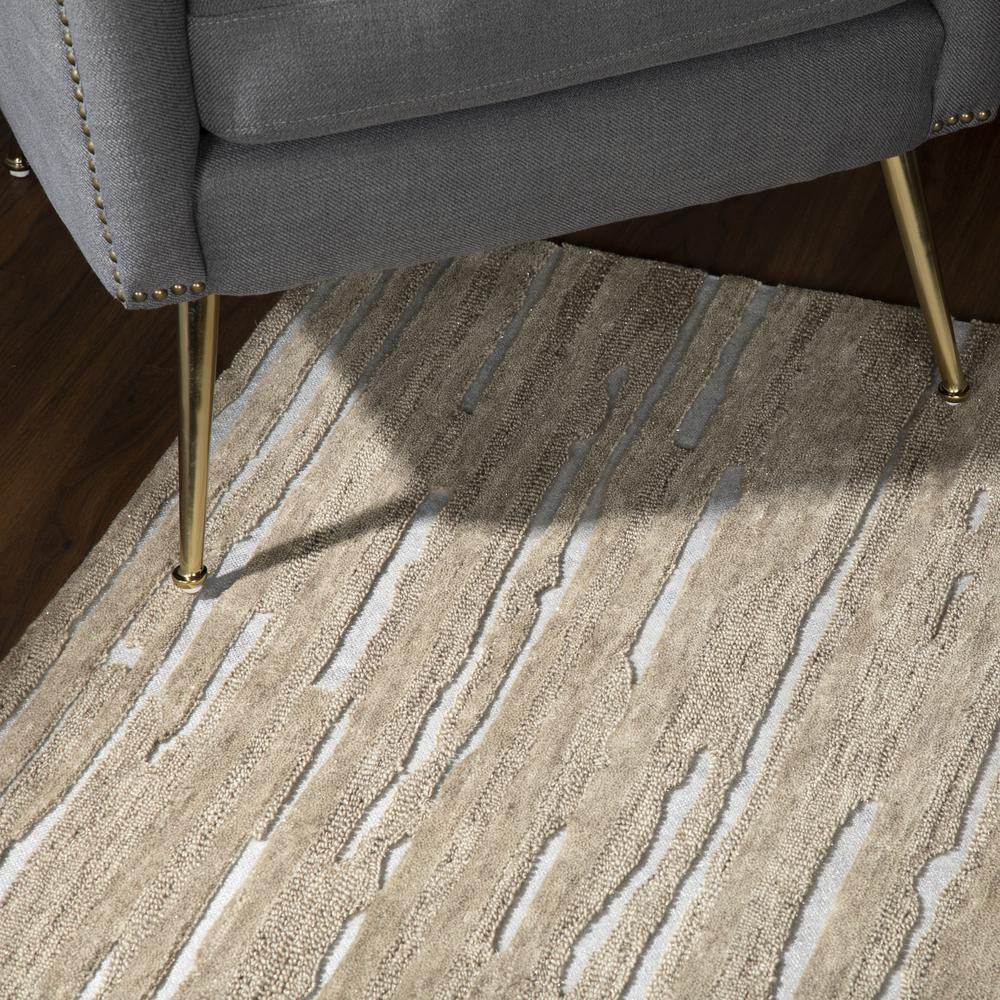 Vibes VB1 Beige 2'3" x 7'6" Runner Rug. Picture 9